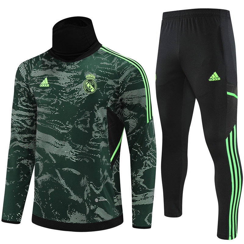AAA Quality Real Madrid 22/23 Tracksuit - Green/Black